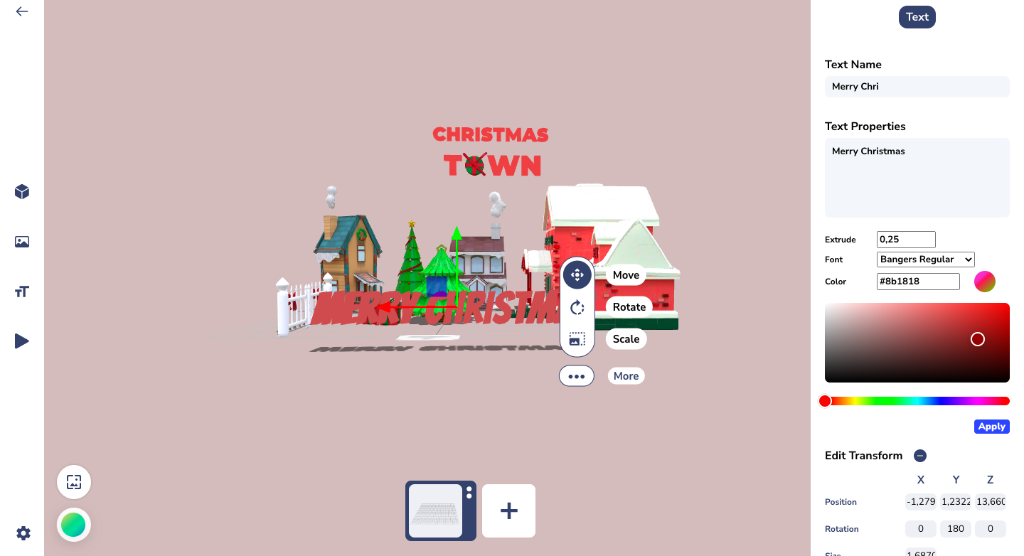 Create AR Christmas projects from scratch on Assemblr Studio